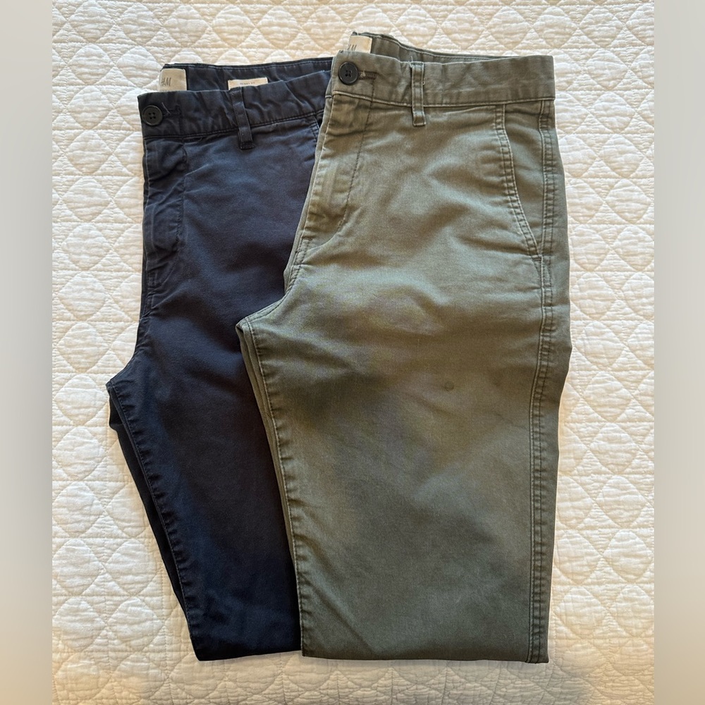 H&M skinny fit chinos bundle